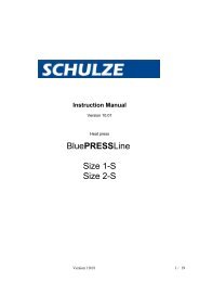 Manual BluePRESSLine Size 1-S & Size 2-S - Walter Schulze GmbH