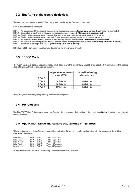 Manual BluePRESSLine Size 1-S & Size 2-S - Walter Schulze GmbH