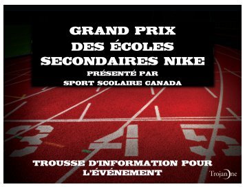 Grand Prix des Ã©coles secondaires Nike - Ontario Federation of ...