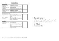 Kontraste - Robert Schumann Hochschule Düsseldorf