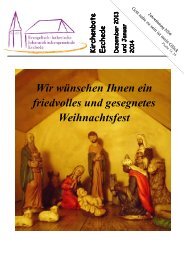 Wir wünschen Ihnen ein friedvolles und gesegnetes Weihnachtsfest