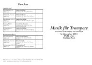 Musik für Trompete - Robert Schumann Hochschule Düsseldorf