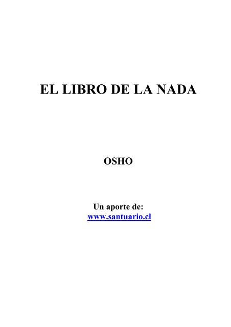 El libro de la Nada-Osho - IDU