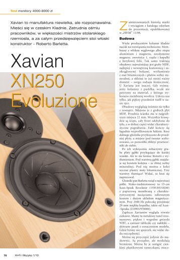 Xavian XN250 Evoluzione XN250 Evoluzione - Audio Forte