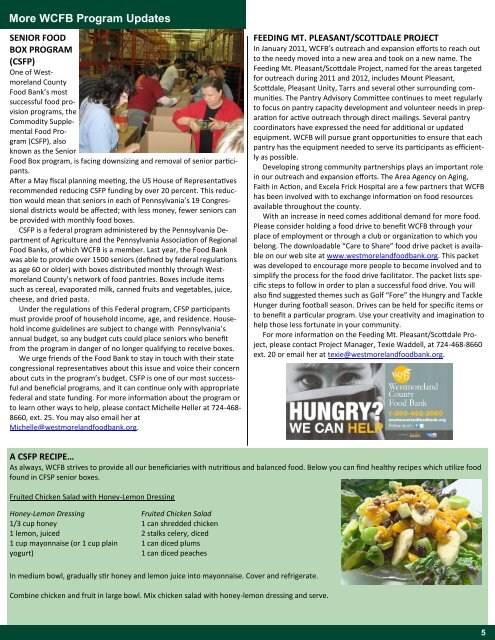 Download It - Westmoreland County Food Bank