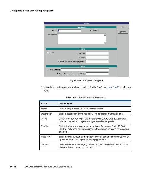 Câ¢CURE 800/8000 Software Configuration Guide - Tyco Security ...