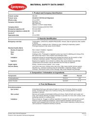 Sprayway 64 Industrial C-60 Solvent Degreaser MSDS