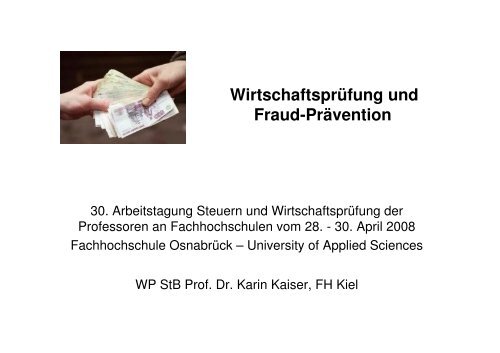 Vortrag Dr. Karin Kaiser,FH Kiel