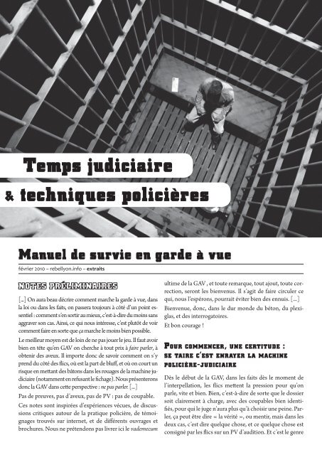 Mauvaises intentions #3 [80p. A4] - PDF (10.7 Mo) - Infokiosques.net