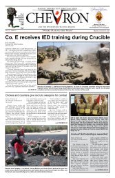 Co. E receives IED training during Crucible - Marine Corps Recruit ...