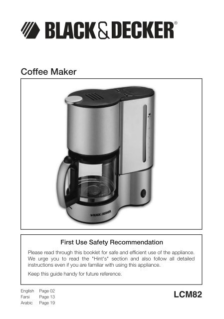 Sitemapcdatahttpsautocellcare1comblack And Decker Coffee Maker Manual