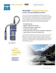 YSI EcoSense EC300 - FarrWest Environmental Supply