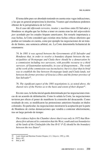 La aquiescencia en los arbitrajes de la Corte ... - lima arbitration