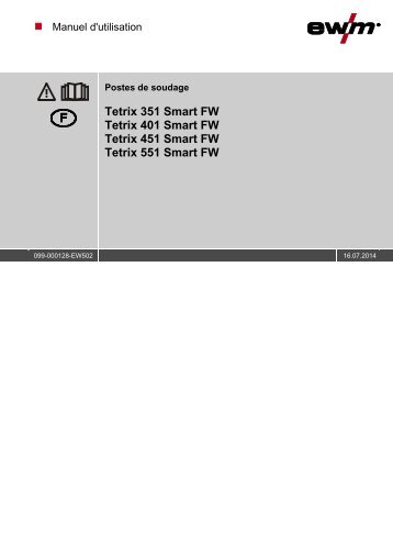 Manuel d'utilisation - EWM Hightec Welding GmbH