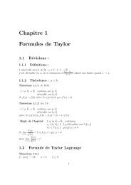 Cours Analyse Deuxième année de licence de Mathématiques.