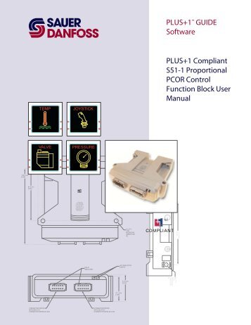 PLUS+1 Compliant S51-1 Proportional PCOR ... - Sauer-Danfoss