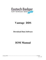 Vantage DDS IOM - Eastech Flow Controls