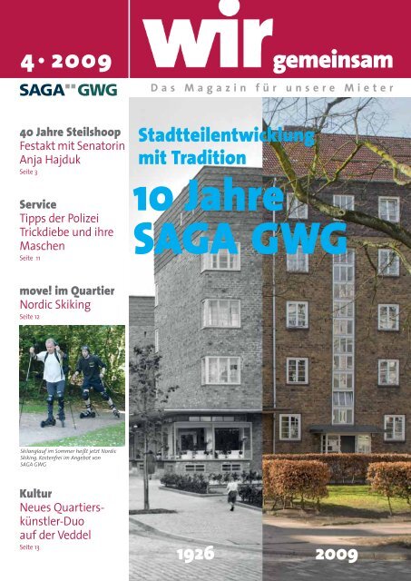 2009 gemeinsam 10 Jahre SAGA GWG