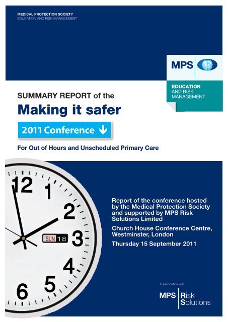 Summary report 2011 - Medical Protection Society