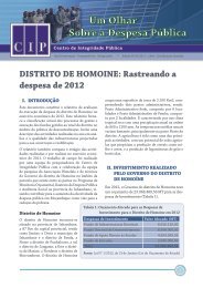 um olhar sobre a despesa publica - Distrito de Homoine.pdf - CIP