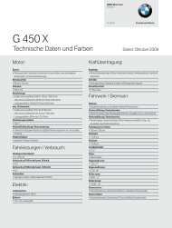 Datenblatt G 450 X (PDF, 589 KB) - BMW Motorrad Ã–sterreich