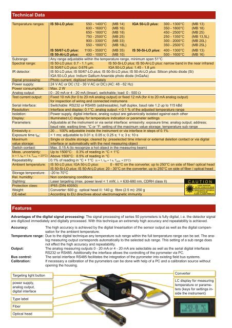 IS 50-LO plus • IGA 50-LO plus - Contika