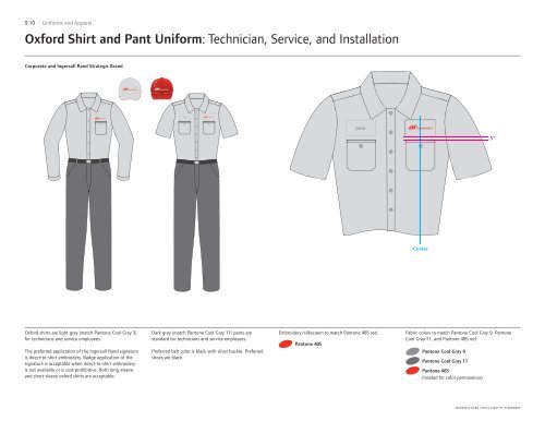 Uniforms and Apparel Section 9 - Ingersoll Rand