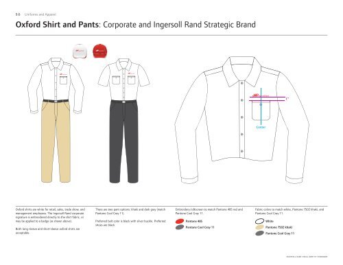 Uniforms and Apparel Section 9 - Ingersoll Rand