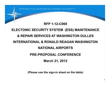 Preproposal Conference Presentation - March 21, 2012