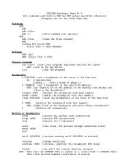 GDB/DDD Reference Sheet V1.0 (All commands work both in GDB ...