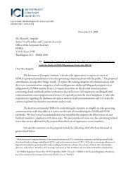 Comment Letter on FINRA Advertising Proposal (pdf) - Investment ...