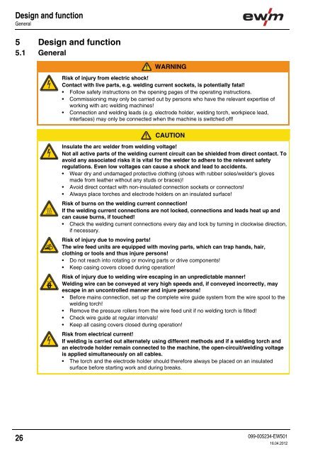 Operating instructions - EWM Hightec Welding GmbH