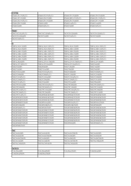 LEAPER-48 Devices List Date: 2010/07/23