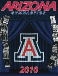 Letter from Head Coach Bill Ryden - University of Arizona Athletics