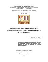 RADIODIFUSIÃN BOLIVIANA AYMARA EN EL ... - Biblioteca virtual