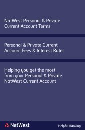 NatWest Personal & Private Current Account Terms Helping you get ...
