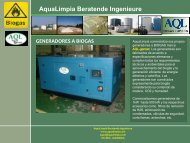 GENERADORES A BIOGAS AquaLimpia Beratende Ingenieure