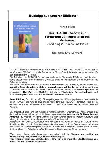 Der TEACCH-Ansatz - Kathi-Lampert-Schule