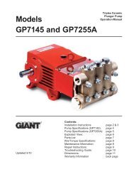 Models GP7145 and GP7255A - Giant Industries