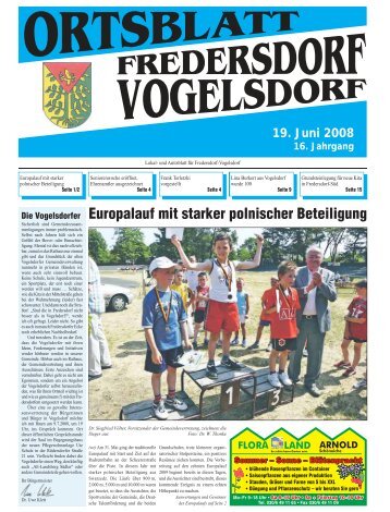 19. Juni 2008 - Heimatverein Fredersdorf-Vogelsdorf