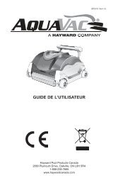 GUIDE DE L'UTILISATEUR - Hayward