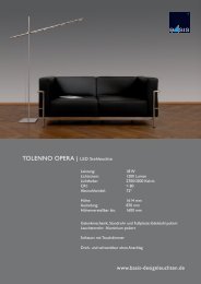 TOLENNO OPERA | LED Stehleuchte - Basis Designleuchten