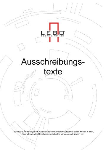 Inhalt - Lebo GmbH
