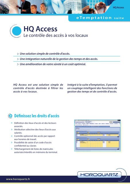 HQ Access - Horoquartz