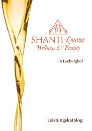 Leistungskatalog - Hotel Leeberghof