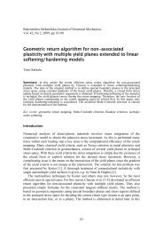 Geometric return algorithm for non-associated plasticity with multiple ...