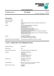 Sicherheitsdatenblatt STF 80W-90 - petronas lubricants deutschland