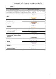 LÃ©gende de plan cadastral