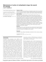 Mechanisms of action of antiepileptic drugs: the search for synergy