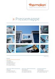 Pressemappe - Thermokon Sensortechnik GmbH